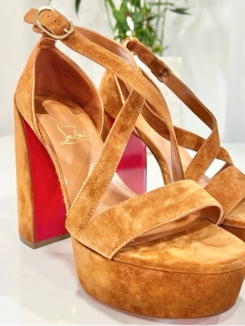 Christian Louboutin Women’s Heel - Tan Suede